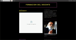 Desktop Screenshot of formaciondeldocente.blogspot.com