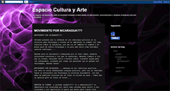 Desktop Screenshot of espacioculturayarte.blogspot.com