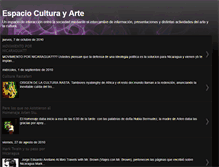 Tablet Screenshot of espacioculturayarte.blogspot.com