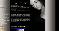 Desktop Screenshot of beautyprivateinvestigator.blogspot.com
