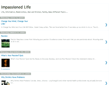 Tablet Screenshot of impassionedlife.blogspot.com