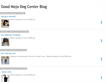 Tablet Screenshot of goodmojodogcenter.blogspot.com