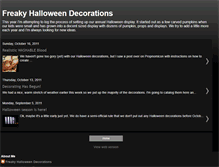 Tablet Screenshot of freakyhalloweendecorations.blogspot.com