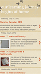 Mobile Screenshot of ourlearningjourney.blogspot.com