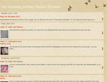 Tablet Screenshot of ourlearningjourney.blogspot.com