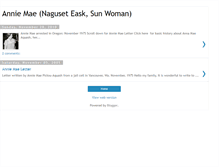 Tablet Screenshot of anniemaeletter.blogspot.com