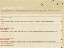 Tablet Screenshot of dreamweaver-visions.blogspot.com