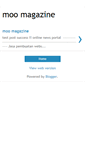 Mobile Screenshot of moo-magazine.blogspot.com