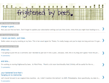 Tablet Screenshot of frightenedbybees.blogspot.com