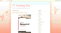 Desktop Screenshot of ittrainingsite.blogspot.com