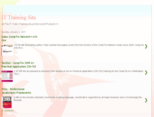 Tablet Screenshot of ittrainingsite.blogspot.com