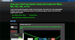 Desktop Screenshot of freegamergiftcards.blogspot.com