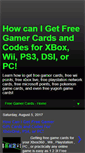 Mobile Screenshot of freegamergiftcards.blogspot.com