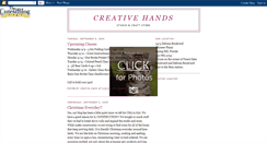 Desktop Screenshot of cre8tivehands.blogspot.com