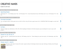 Tablet Screenshot of cre8tivehands.blogspot.com