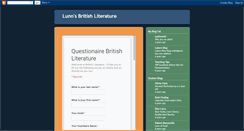 Desktop Screenshot of lunnsbritishliterature.blogspot.com