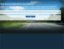 Tablet Screenshot of bigspringwatershed.blogspot.com