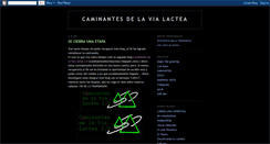 Desktop Screenshot of caminantesdelavialactea.blogspot.com