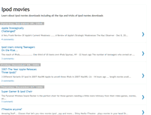 Tablet Screenshot of ipod--movies.blogspot.com