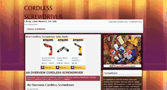 Desktop Screenshot of bestcordlessscrewdriver.blogspot.com