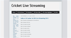 Desktop Screenshot of ecricketlivestreaming.blogspot.com