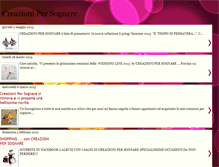 Tablet Screenshot of creazionipersognare.blogspot.com