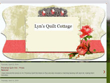 Tablet Screenshot of lynsquiltcottage.blogspot.com