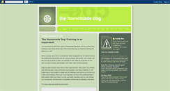 Desktop Screenshot of homemadedog.blogspot.com