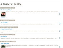 Tablet Screenshot of ajourneyofdestiny.blogspot.com