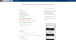Desktop Screenshot of butterflies-hurricanes.blogspot.com