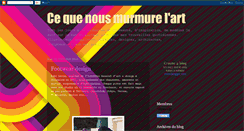 Desktop Screenshot of murmure-art.blogspot.com