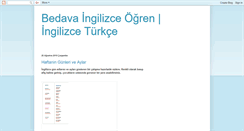 Desktop Screenshot of ingilizce-ogrenelim.blogspot.com