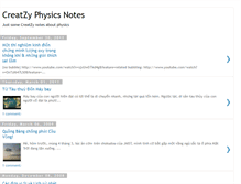 Tablet Screenshot of creatzyphysicsnotes.blogspot.com