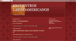 Desktop Screenshot of encuentroslatinoamericanos.blogspot.com