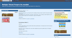 Desktop Screenshot of belajarfoxpro.blogspot.com