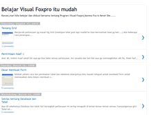 Tablet Screenshot of belajarfoxpro.blogspot.com