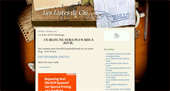 Desktop Screenshot of listesdeclo.blogspot.com