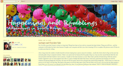 Desktop Screenshot of happeningsandramblings.blogspot.com