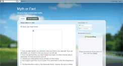 Desktop Screenshot of mythorfactblog.blogspot.com