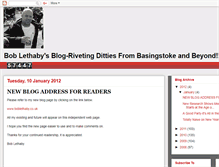 Tablet Screenshot of bob-lethaby.blogspot.com