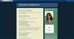 Desktop Screenshot of palin-for-president-2012.blogspot.com