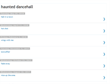 Tablet Screenshot of haunted-dancehall.blogspot.com