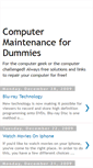 Mobile Screenshot of computermaintenancefordummies.blogspot.com