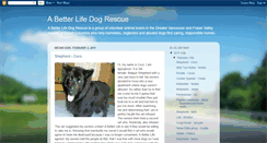 Desktop Screenshot of abetterlifedogrescue.blogspot.com