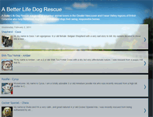 Tablet Screenshot of abetterlifedogrescue.blogspot.com