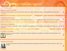 Tablet Screenshot of guerrafederalvenezuela.blogspot.com