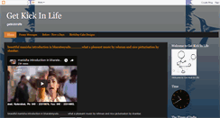 Desktop Screenshot of getkickinlife.blogspot.com