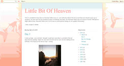 Desktop Screenshot of littlebitofheaven.blogspot.com