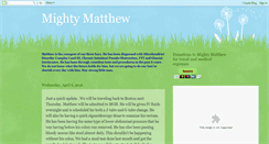 Desktop Screenshot of mightymatthew.blogspot.com