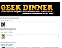 Tablet Screenshot of geekdinner.blogspot.com